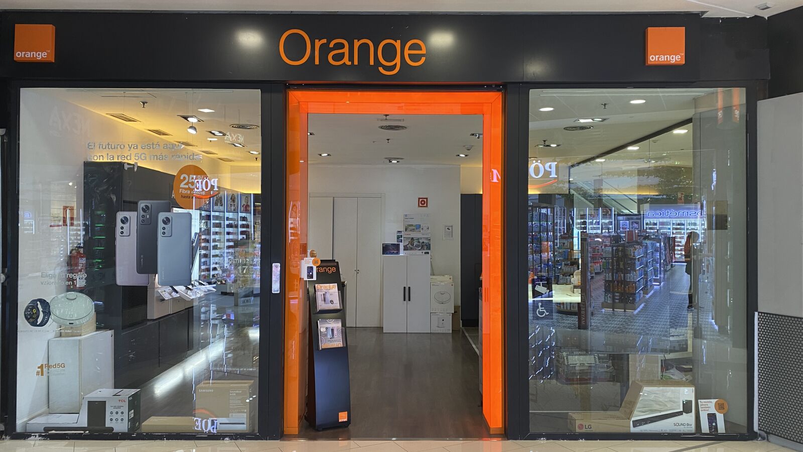 Orange store front